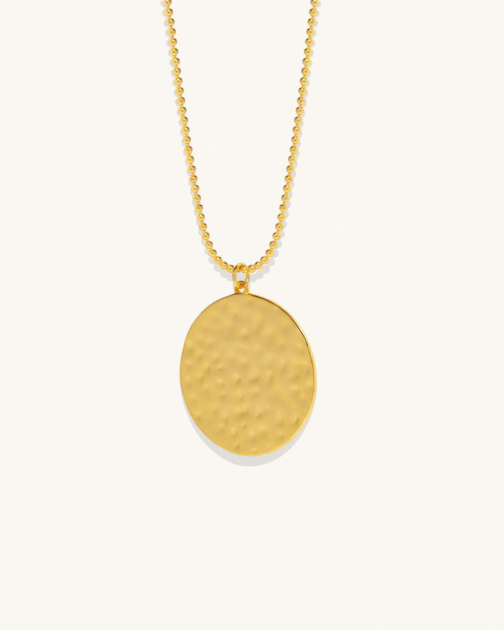 gold necklace with circle pendant womans jewelry